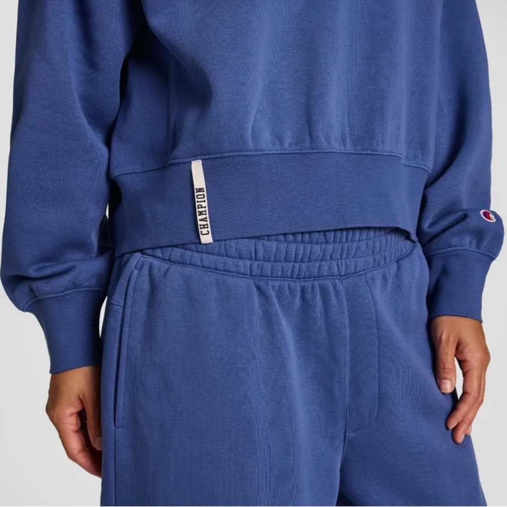 NWT 2 piece Champion Blue Sweatshirt and White Hat Combo size M - Image 9