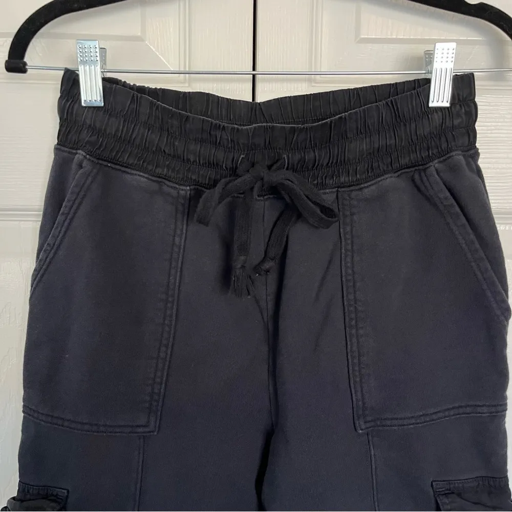 Fabletics Black Oversized Cargo Joggers Size XS - Image 2