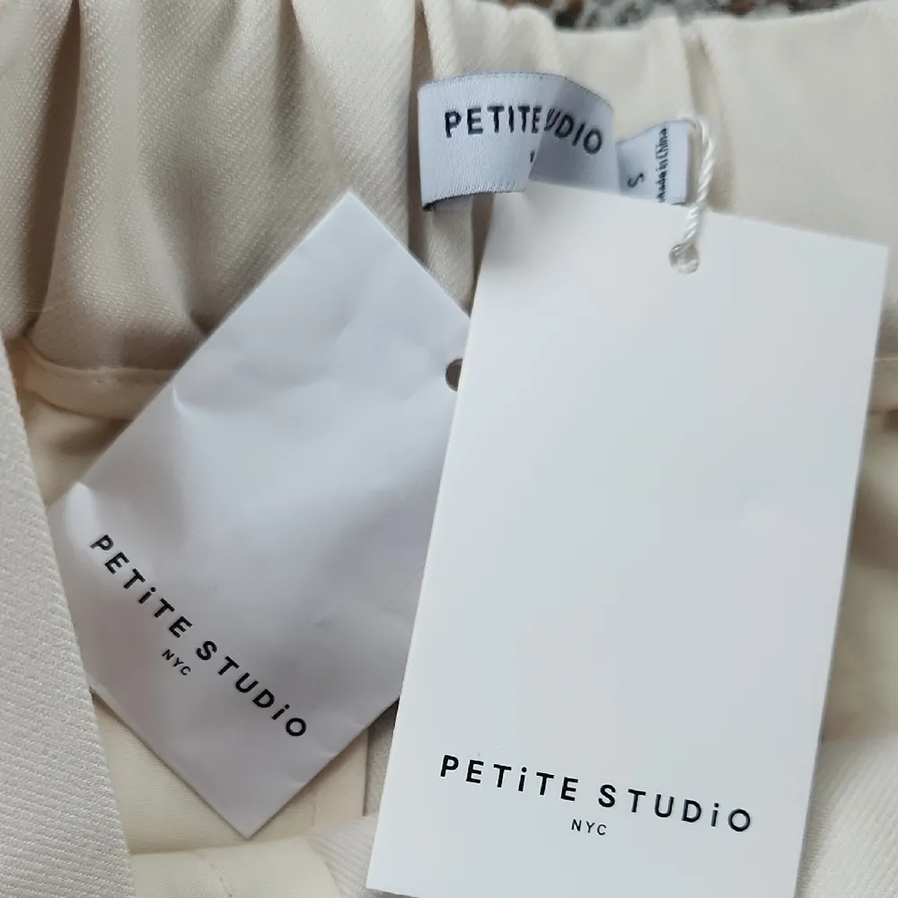 PETiTE STUDiO NYC Alix Pants Ivory Small White - Image 2