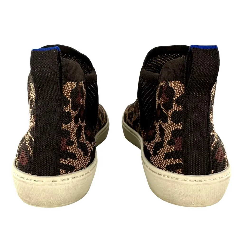 Rothy’s Chelsea Wildcat Cheetah High Top Slip On Sneaker Leopard Print Size 8 Brown - Image 7