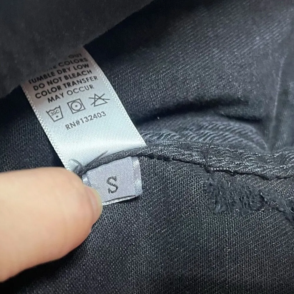 Cotton Citizen Distressed Denim Jacket Washed Black Jean Cropped Women’s Size S - Image 8