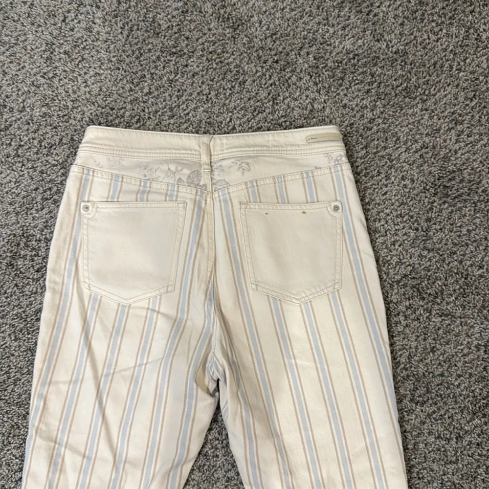 Anthropologie Pilcro High-Rise Striped Slim Boyfriend Jeans 28 - Image 9
