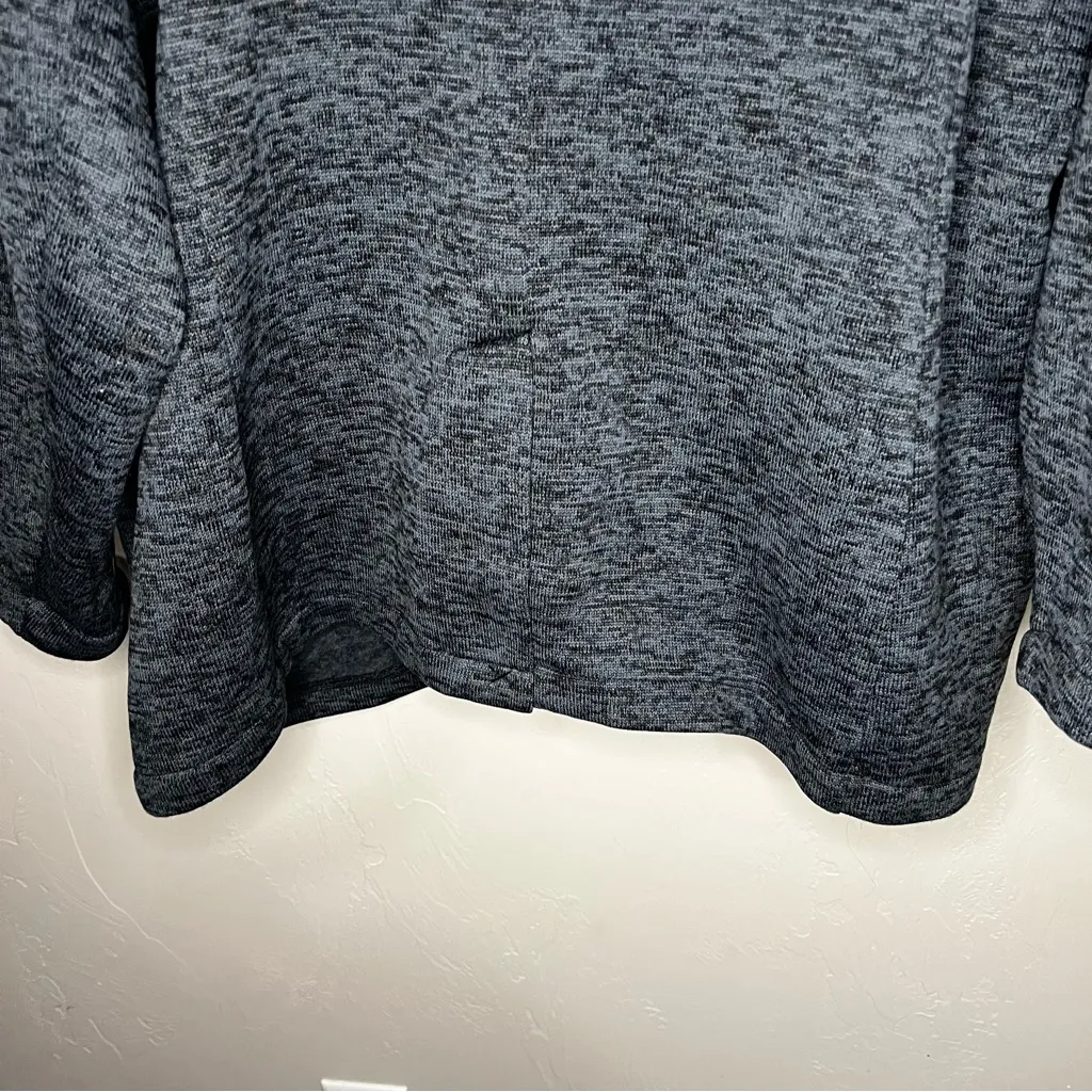 Lands End Blue Gray Heathered Knit Blazer Jacket - Image 10