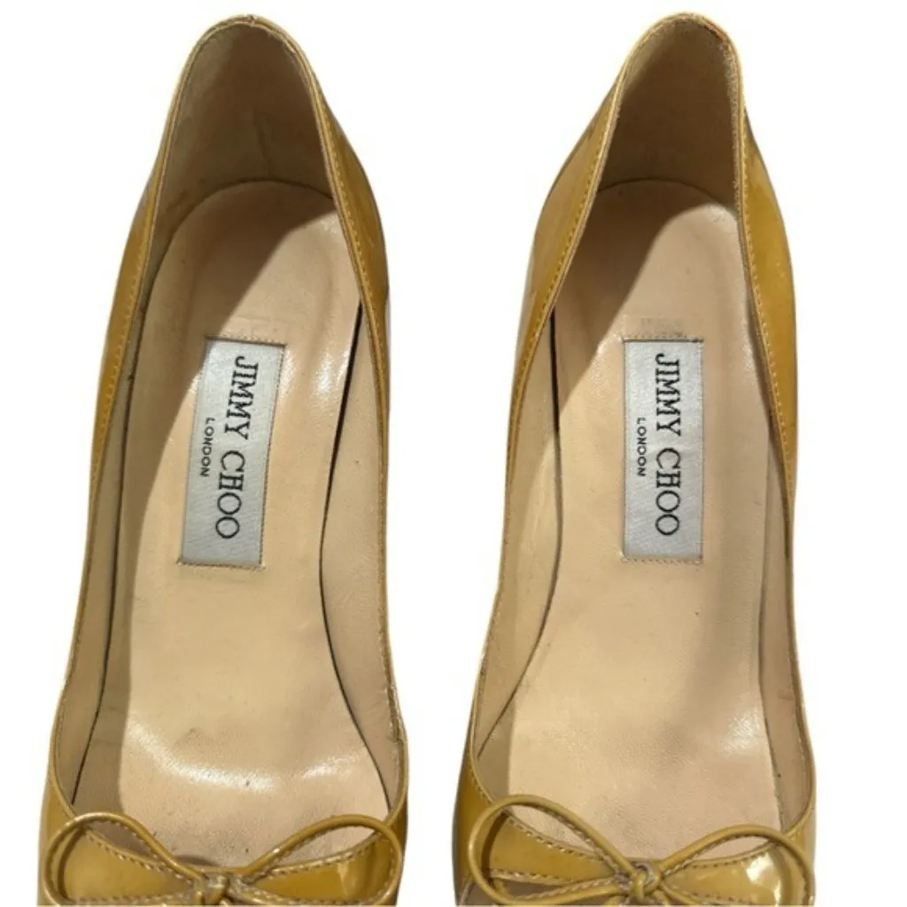 Jimmy Choo Pointed Toe Heels Neutral Size 36 - Image 5