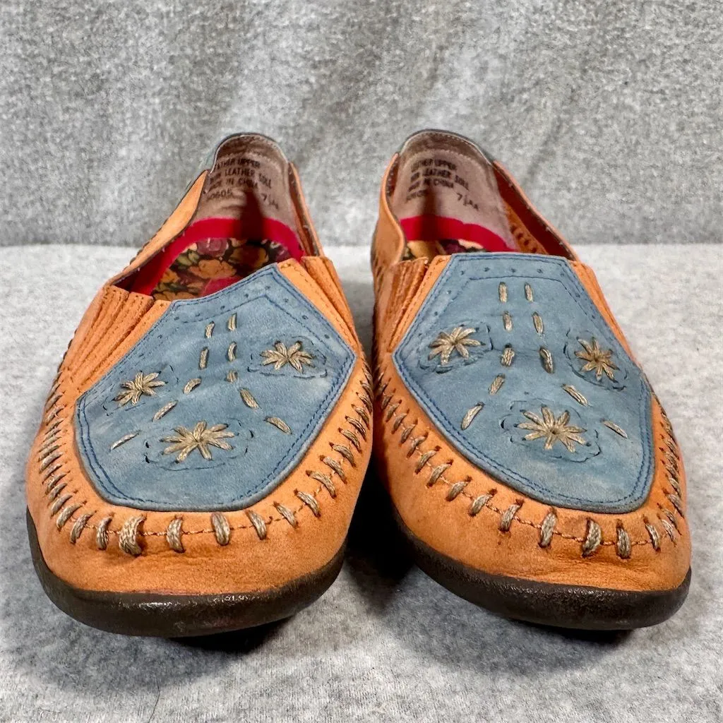 Hush Puppies Women's Floral Embroidered Slip-On Loafers Size 7.5 - Image 2