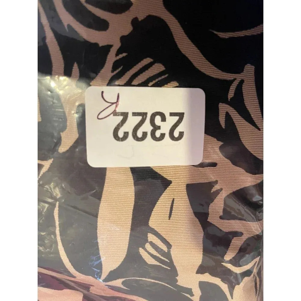 Ann Taylor Silk Lined Floral Print Mini‎ A Line Skirt Size 6 Dark Brown Beige - Image 10