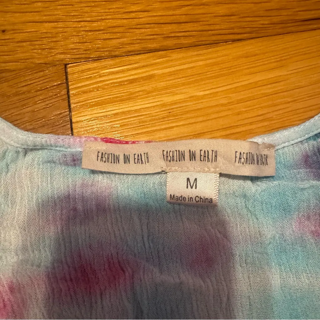 fashion on earth tie dye oversized cover up - Image 2