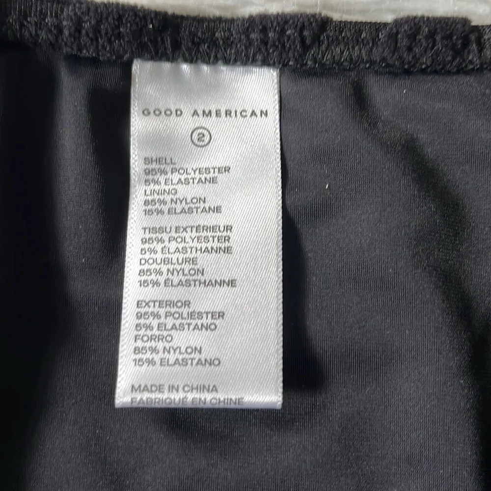 Good American Women’s Jacquard Better Bikini Bottom in Black size Medium - Image 7