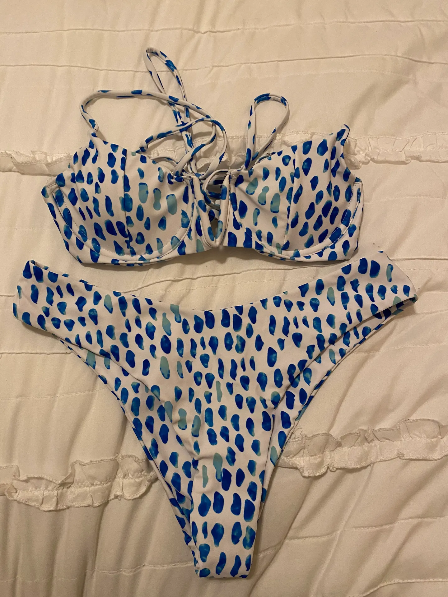 SheIn Polka Dot Bikini Multi - Image 2