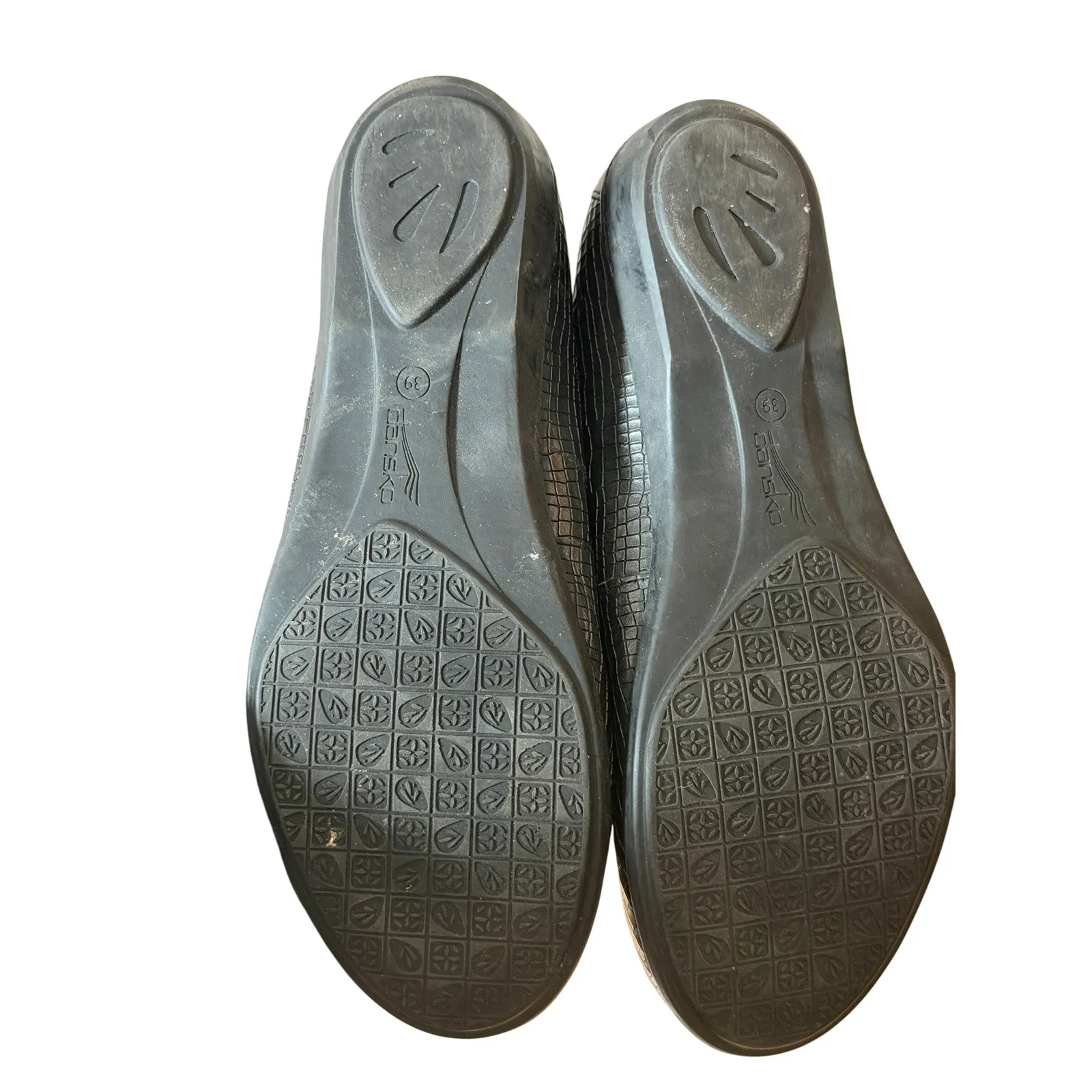Dansko Nastacia Black Embossed Leather Loafer Flats Women's Size 39 Office - Image 5