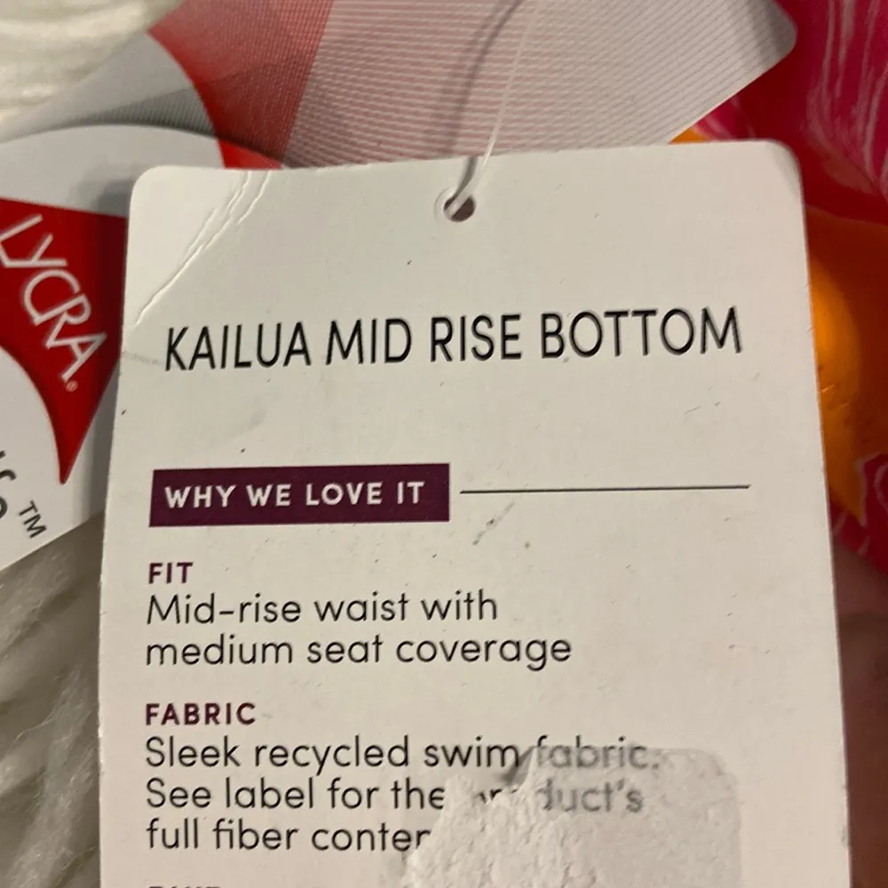 Athleta Kailua Mid Rise Bottoms size L waist 34” flat brand new see all photos - Image 5