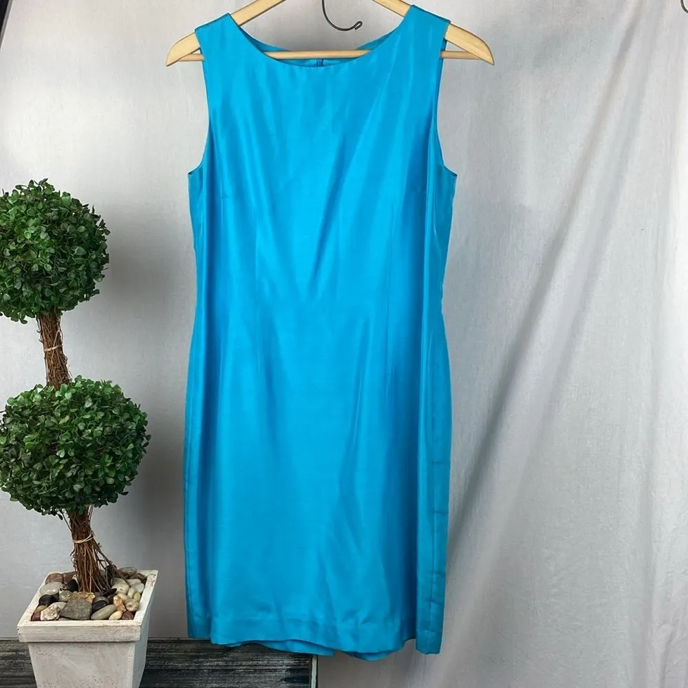 Talbots 100% Silk Sleeveless Dress & Jacket Set 10P - Image 4
