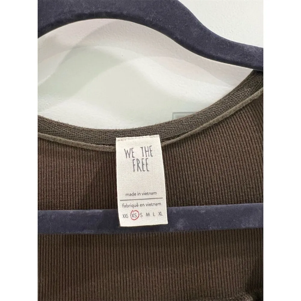 Free People We The Free Love Valley XS Green Long Sleeve Blouse - Image 5