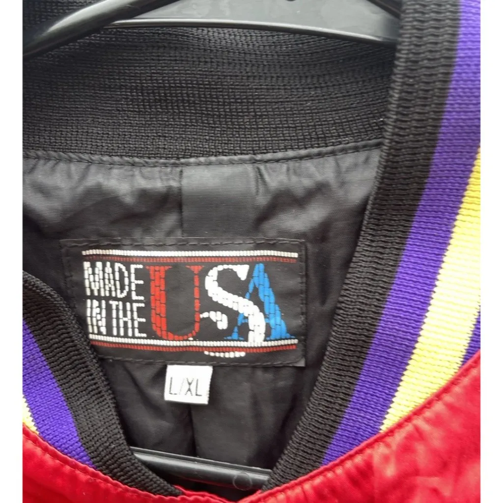 Vintage No Doubt Gwen Stefani Red Varsity Jacket Women’s Sz L/XL Rock 90s READ! - Image 16