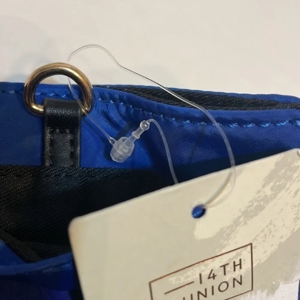 14Th & Union blue pouch luggage ID bag credit card holder wallet NWT - Image 84