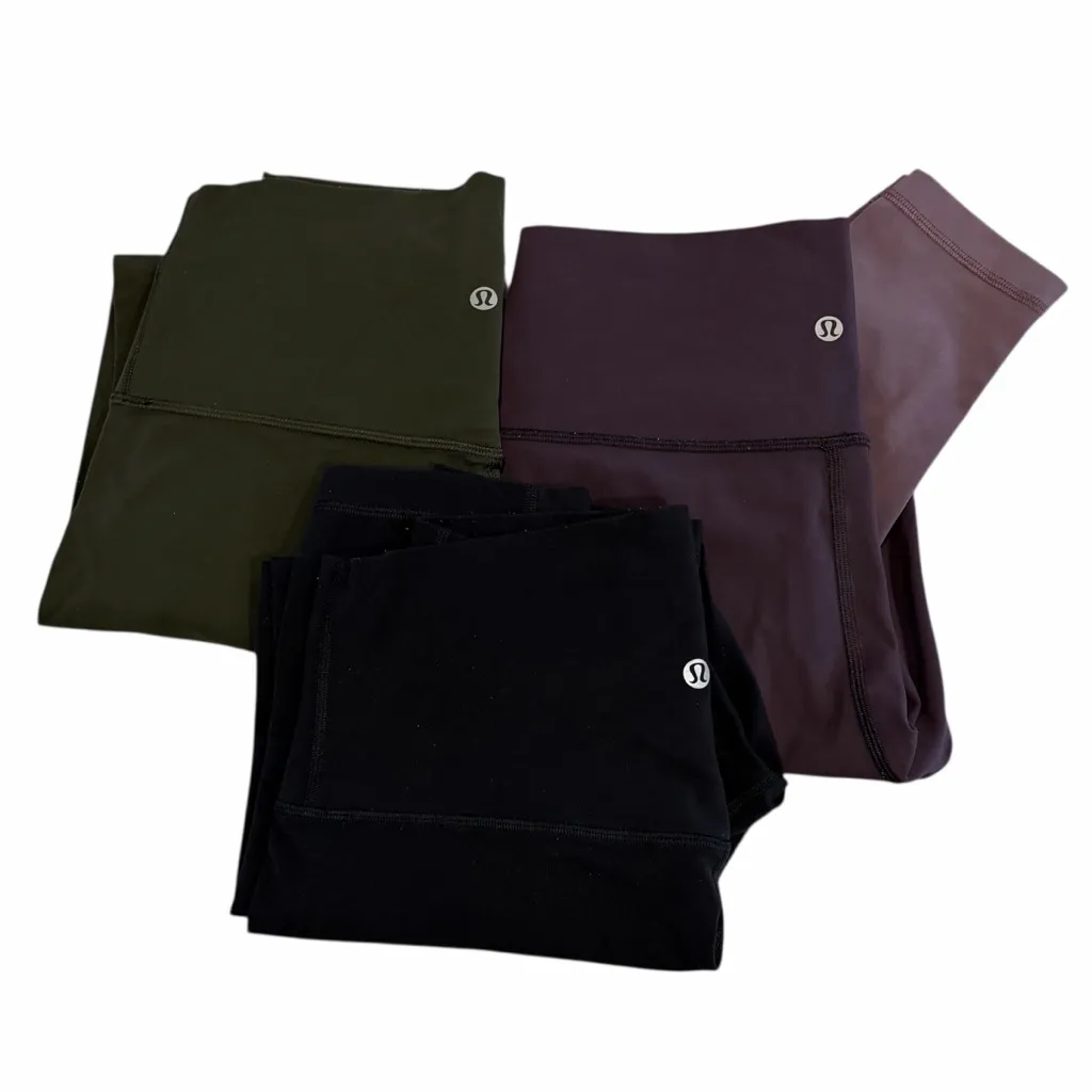 Lululemon Size 6 Leggings Bundle Align & Wunder Under 3 Pair - Image 4