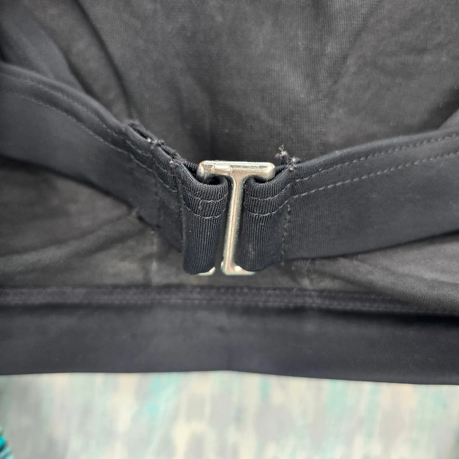 102. BCG Green Padded Sports Bra Swimwear Tankini Drape Back Tank Top Medium M 8 - Image 6