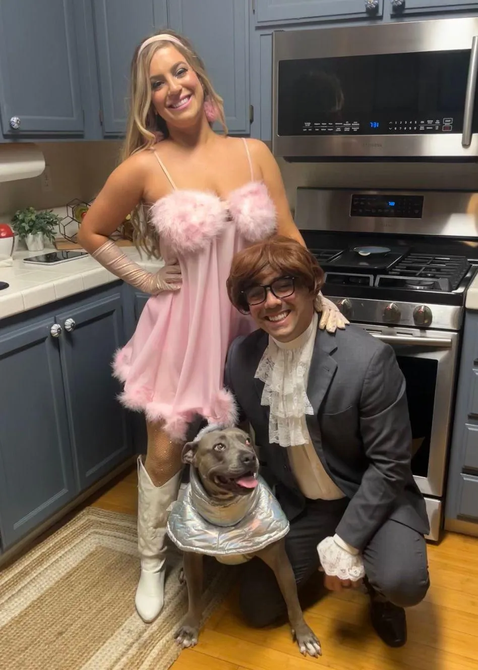 Fembot Babydoll Costume Pink Size M - Image 5