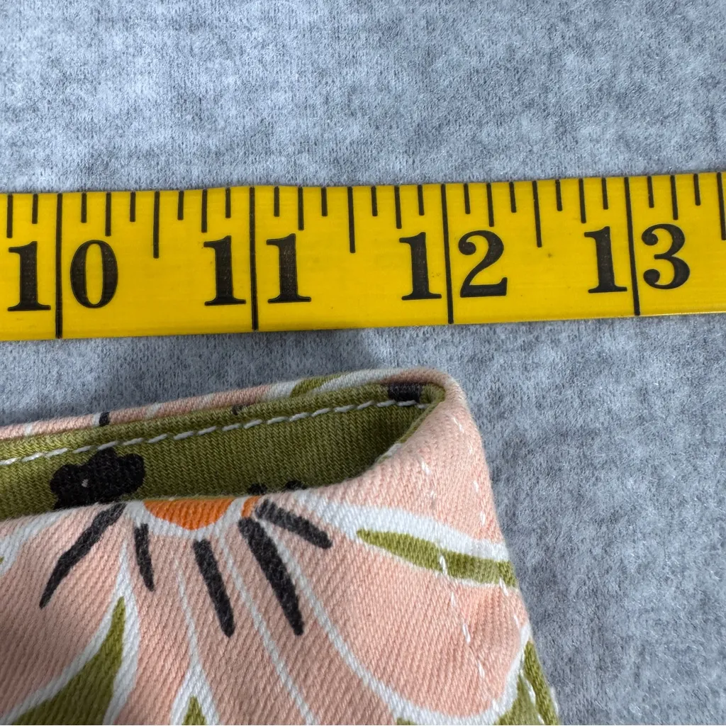 Free People Floral Cotton Blend Mini Skirt in Green and Pink Size 0 - Image 10