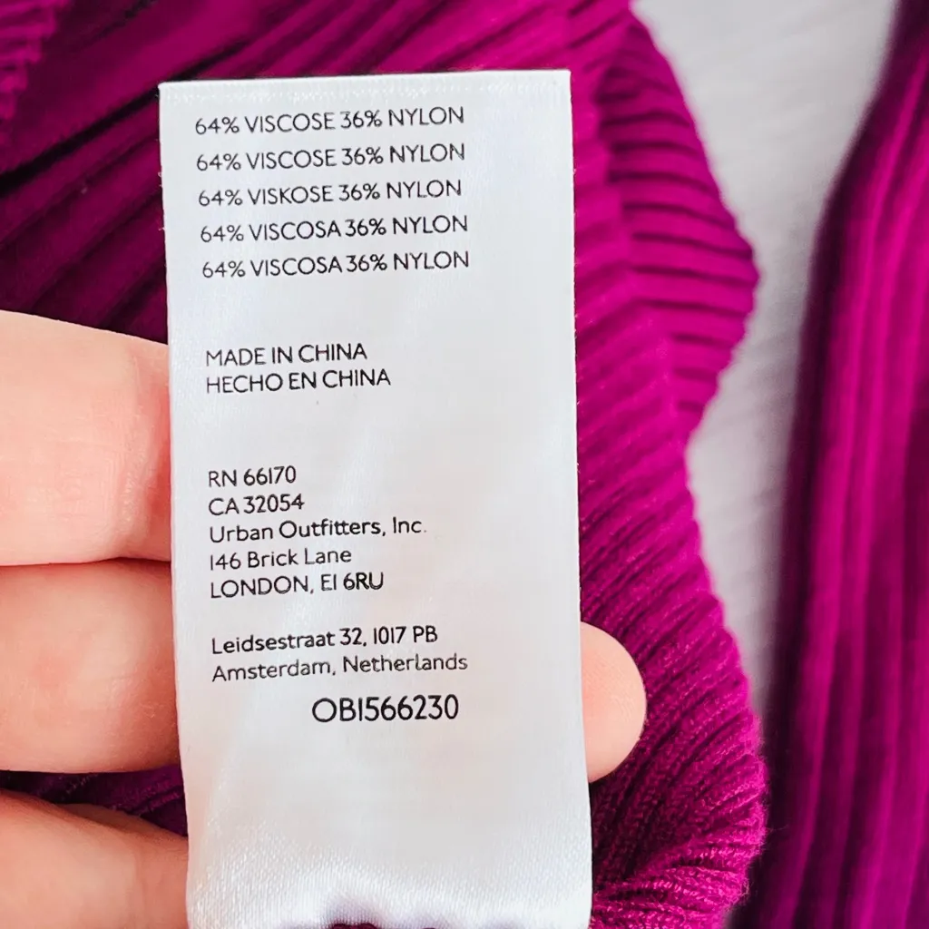 Anthropologie Maeve Zip-Front Cardigan in Purple Size XXS NWOT $128 - Image 10