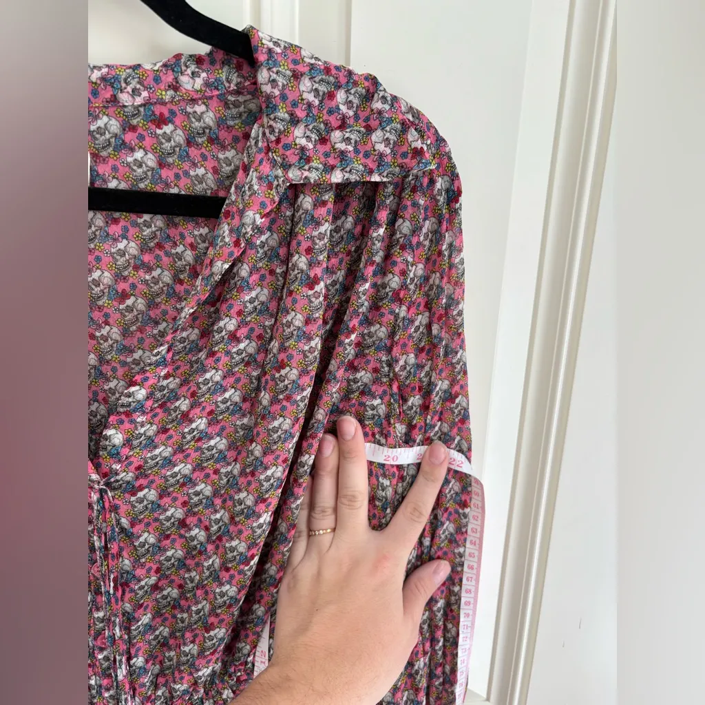 Zadig & Voltaire Women's Reevas Liberty Skull Dress Size Medium - Image 10