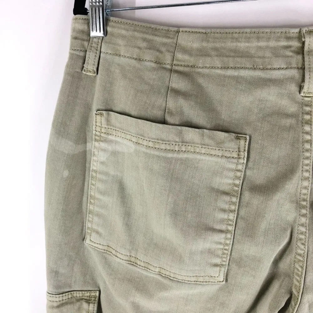 Universal Thread Womens Cargo Boyfriend Jeans Beige Stretch Size 16/33R - Image 5