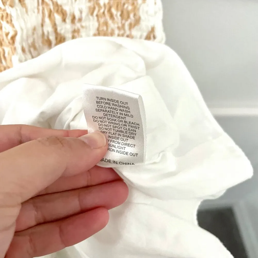 Sabo Luxe Camari Linen Dress Floral Short Sleeve Size XS - Image 5