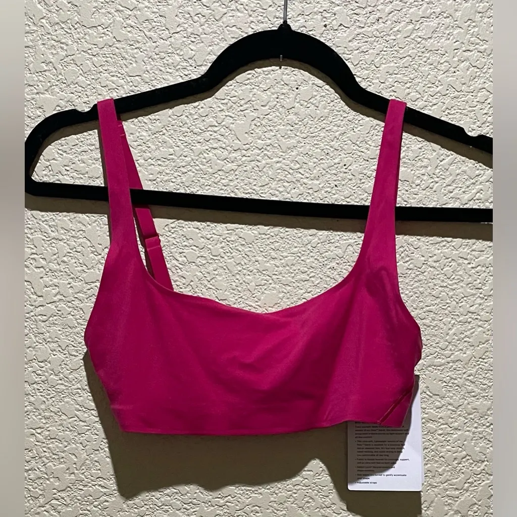Lululemon NWT Wundermost Ultra Soft Nulu Scoop Neck Bralette Passionate Size 4 - Image 5