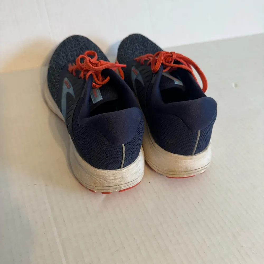 Brooks Navy Orange Range 2 Athletic Lace Up Running Sneaker Womens 8 - Image 6