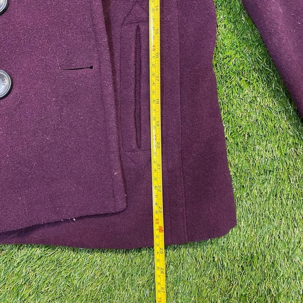Y2K Preppy Aeropostale Purple Peacoat - Image 6