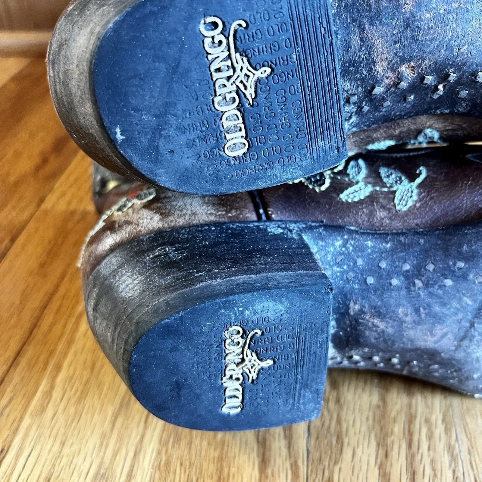 Old Gringo Floral Embroidered Western Cowboy Boots Womens 9.5 B Mexico - Image 13