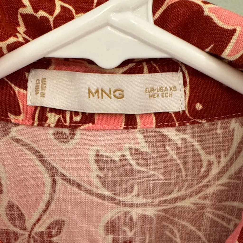 Mango Pink and Red Floral Romper - Image 2