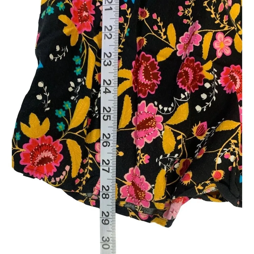 Express Women's Black Floral Romper - Image 8