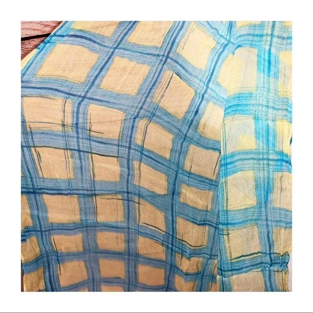 Ann Taylor Tartan Plaid Design Scarf - Image 2