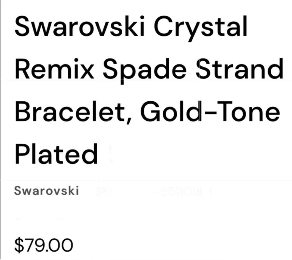 SWAROVSKI Crystals Remix Spade Strand Bracelet, gold-tone plated - Image 15