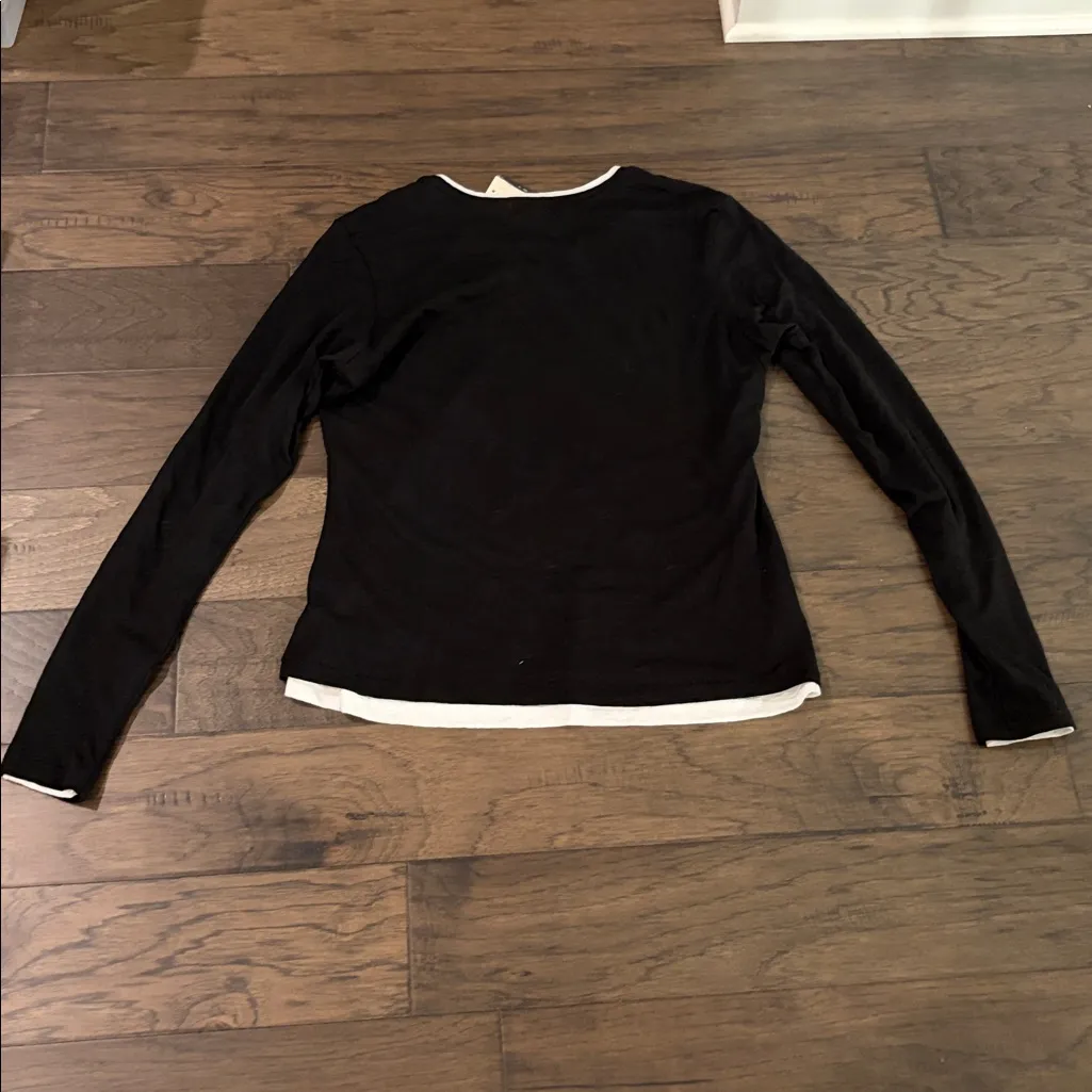 NWT Goldie Ling Sleeve Double Layer Tee Sz L - Image 8