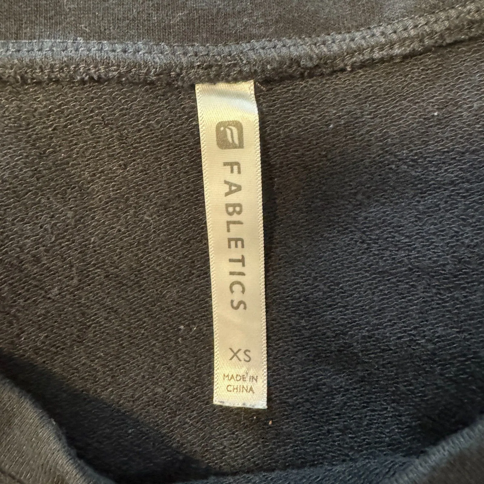 Fabletics | Odin Cinch Waist Detail Black Tee French Terry Fabric Size XS - Image 9