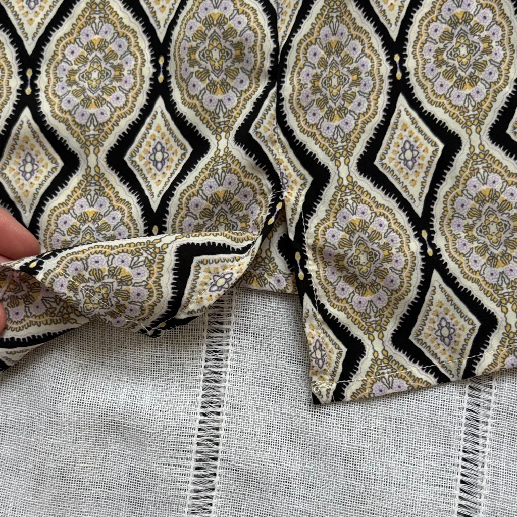 Boohoo NWOT Paisley Printed Tie Front Mini Dress - Image 7