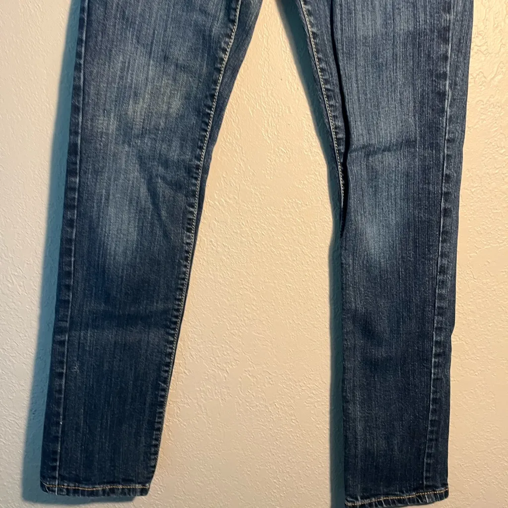 Aeropostale Blue Bayla Skinny Jeans Classic Style Y2K SZ 0 Low-Rise Straight Leg - Image 2