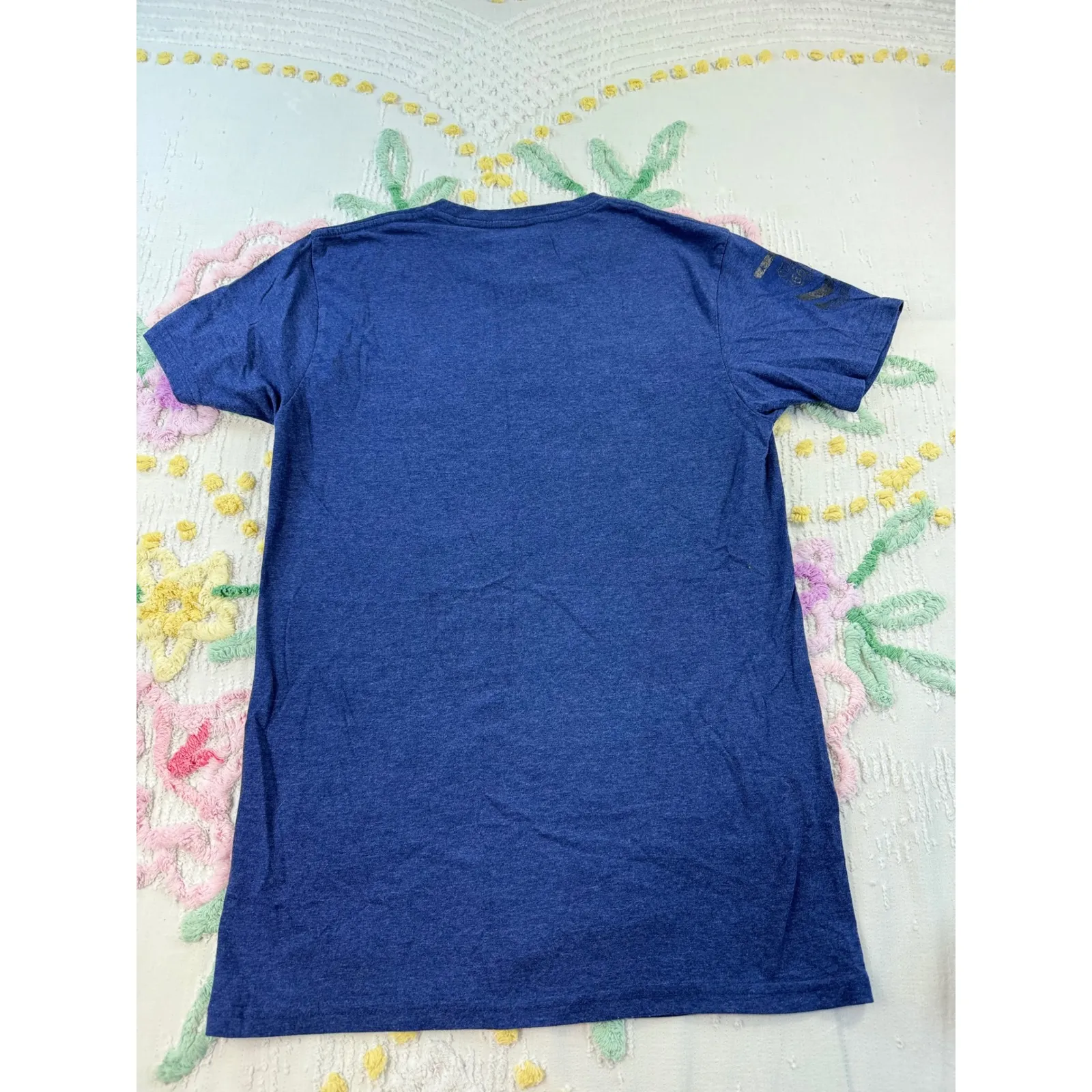 Tijuana I Love 664 Graphic T Shirt Blue Short Sleeve S CH Cotton Blend Size undefined - Image 2