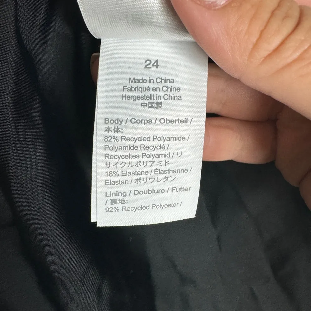 J.CREW‎ NWT draped blouson one piece bathing suit black size 24 - Image 11