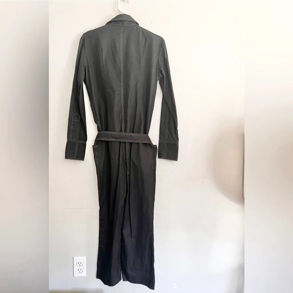 Orseund Iris Work Wear Belted Jumpsuit In Black Overalls Size XS Kylie - Image 10