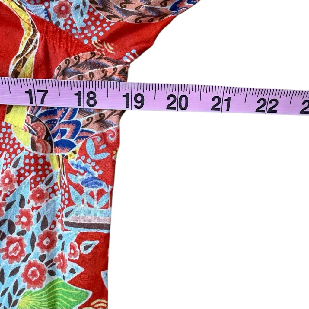 J. McLaughlin 100% Cotton Paisley Print Button-down Shirt Size S - Image 8