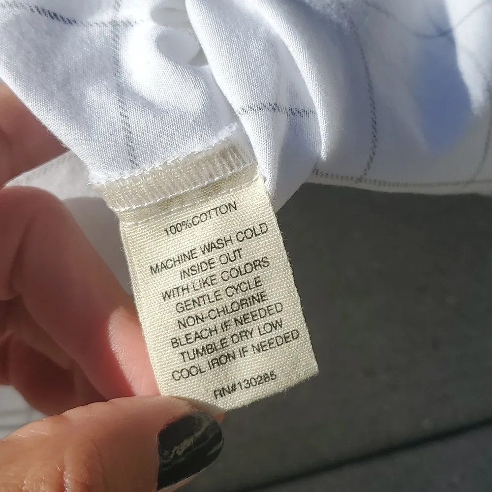 Per Se Plaid 1/4 Button Down Collared Shirt - Image 9