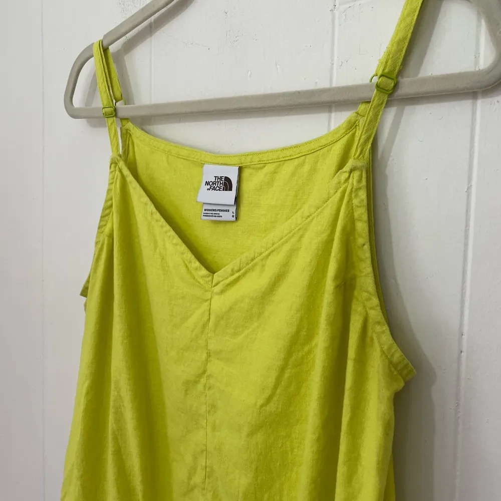 The North Face Hillrose Hemp Tank Top Sulphur Spring Green ~ Women’s Size L - Image 4