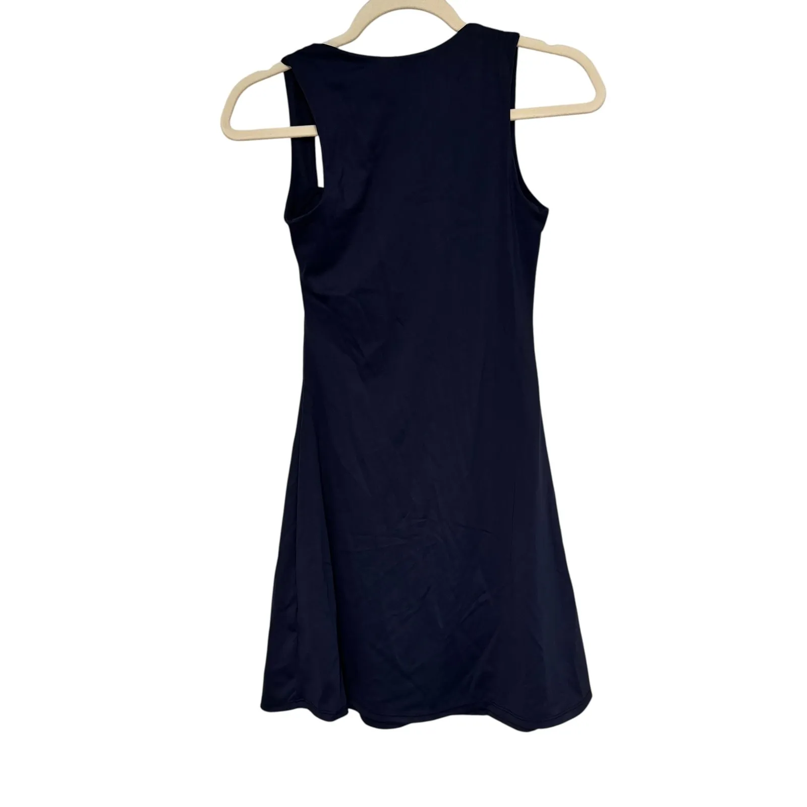 Qinseen Blue Mini Dress Sleeveless Fit & Flare Party Cocktail Casual Medium - Image 8