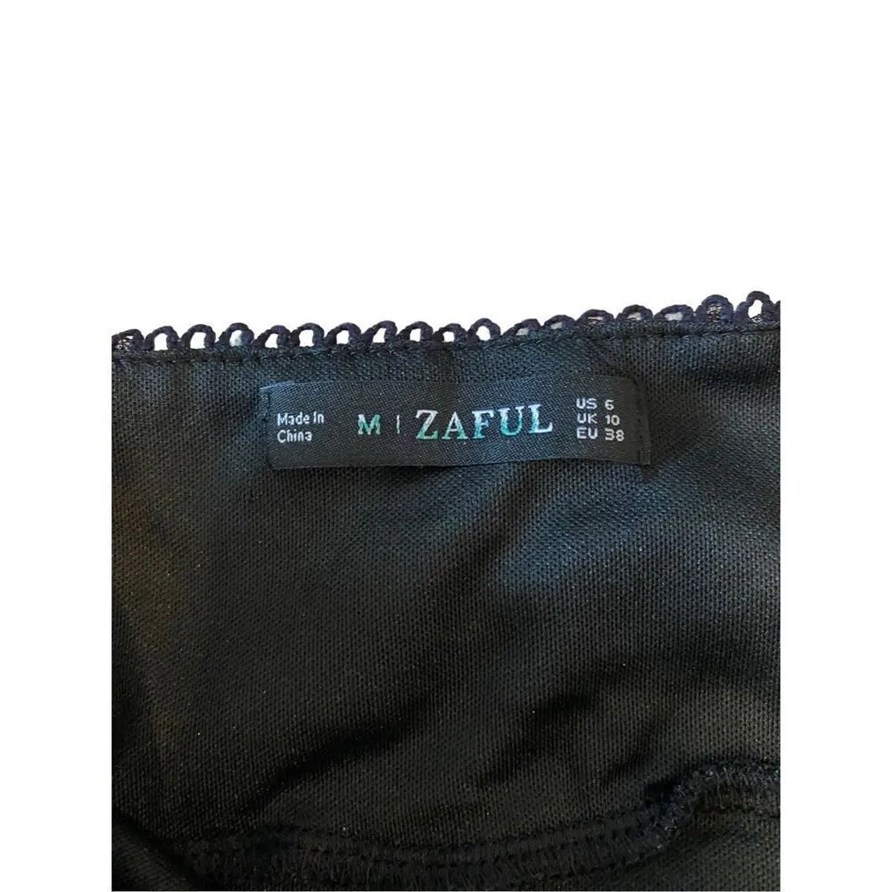 Zaful Y2K Zodiac Astrology Mesh Mini Dress Formal Workwear Cocktail Career - Image 6