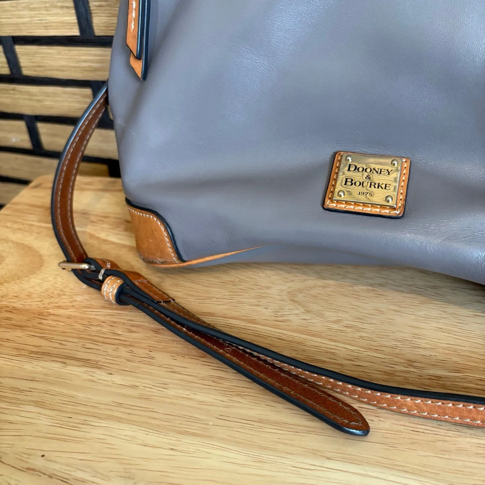 Dooney &‎ Bourke Gray Crossbody Purse - Image 3