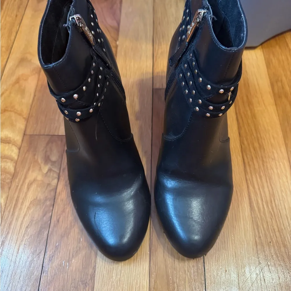 Black Studded Ankle Boots - Image 2