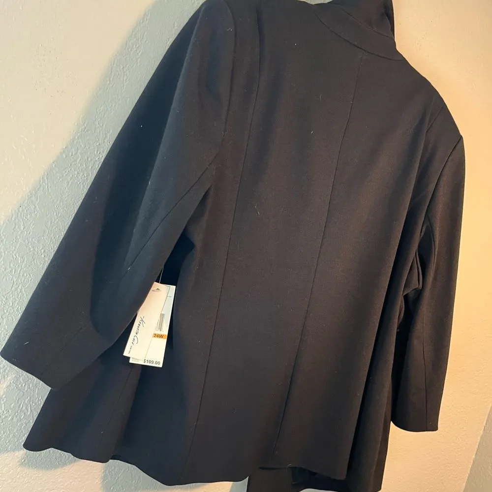 Kenneth Cole Black Blazer with Notched Lapels and Three - Image 10